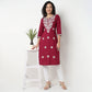 Embroidered Straight Kurta