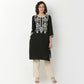 Embroidered Rayon Kurta, Knee Length