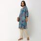 Buy Women Straight Fit Printed Three-Fourth Sleeve Kurta  - Style Union