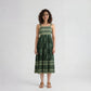 Printed Strappy Tiered Dress