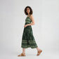 Printed Strappy Tiered Dress