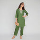 V-Neck Straight Kurta