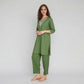 V-Neck Straight Kurta