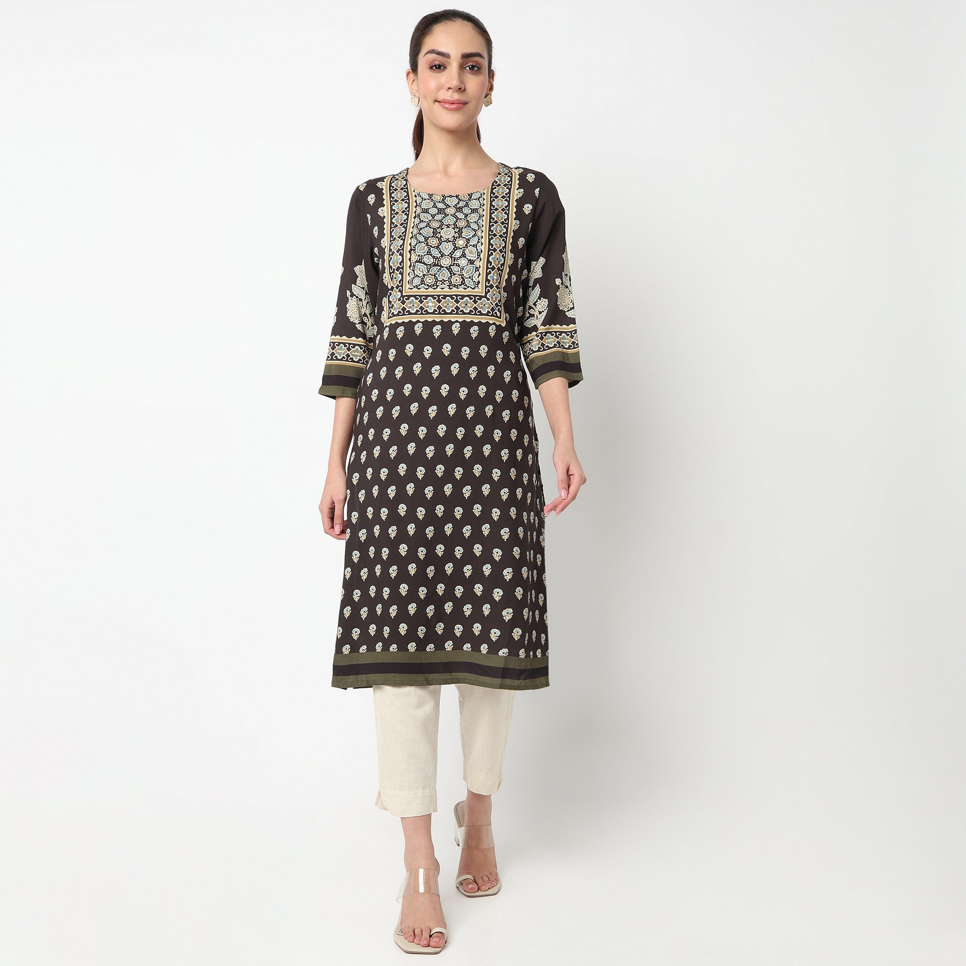 Printed Straight Kurta