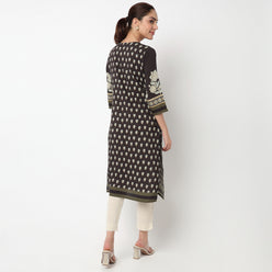 Printed Straight Kurta