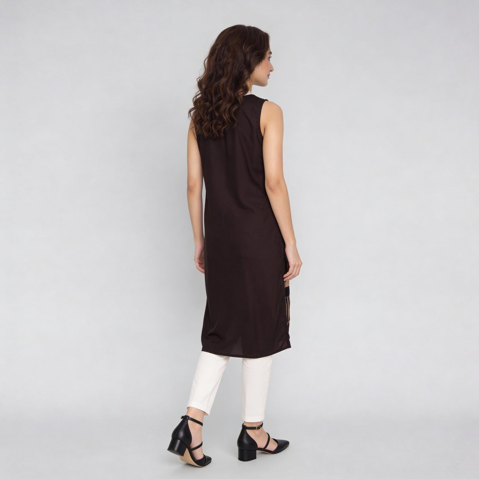 Printed Straight Long Kurta