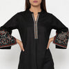 Cotton Embroidered V-Neck Kurta