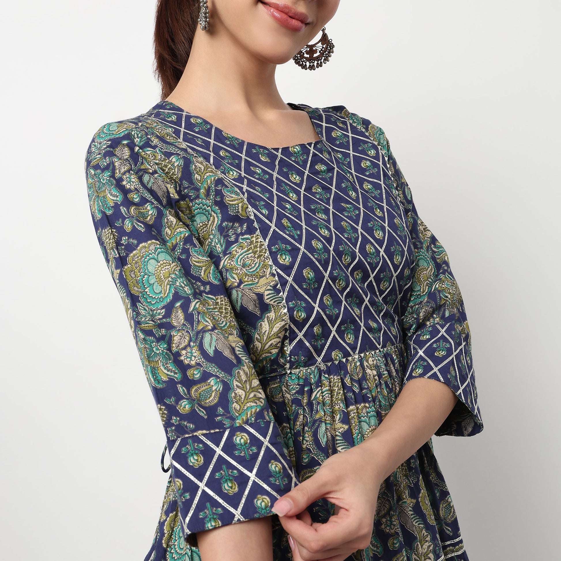 Printed Tired Kurta