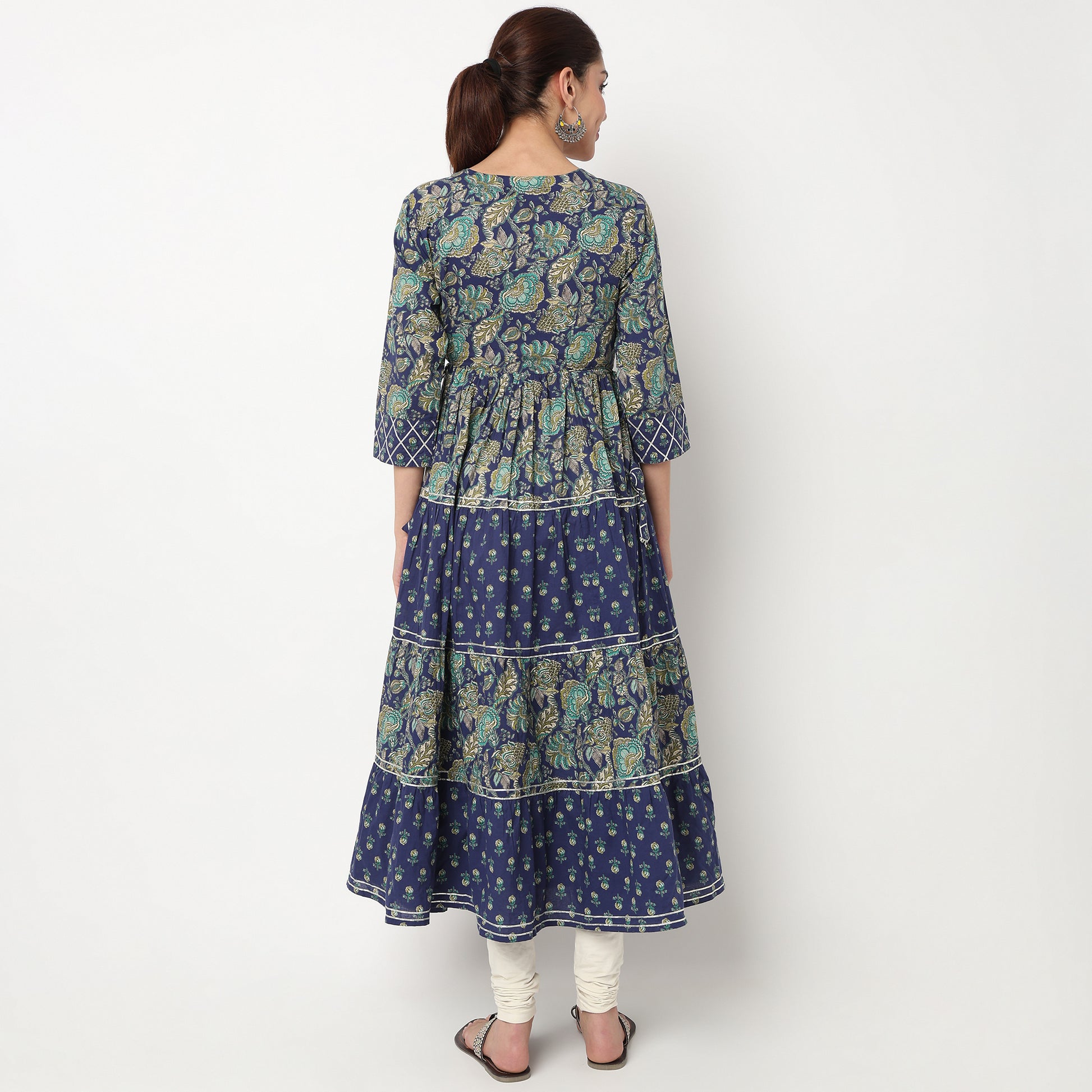 Printed Tired Kurta