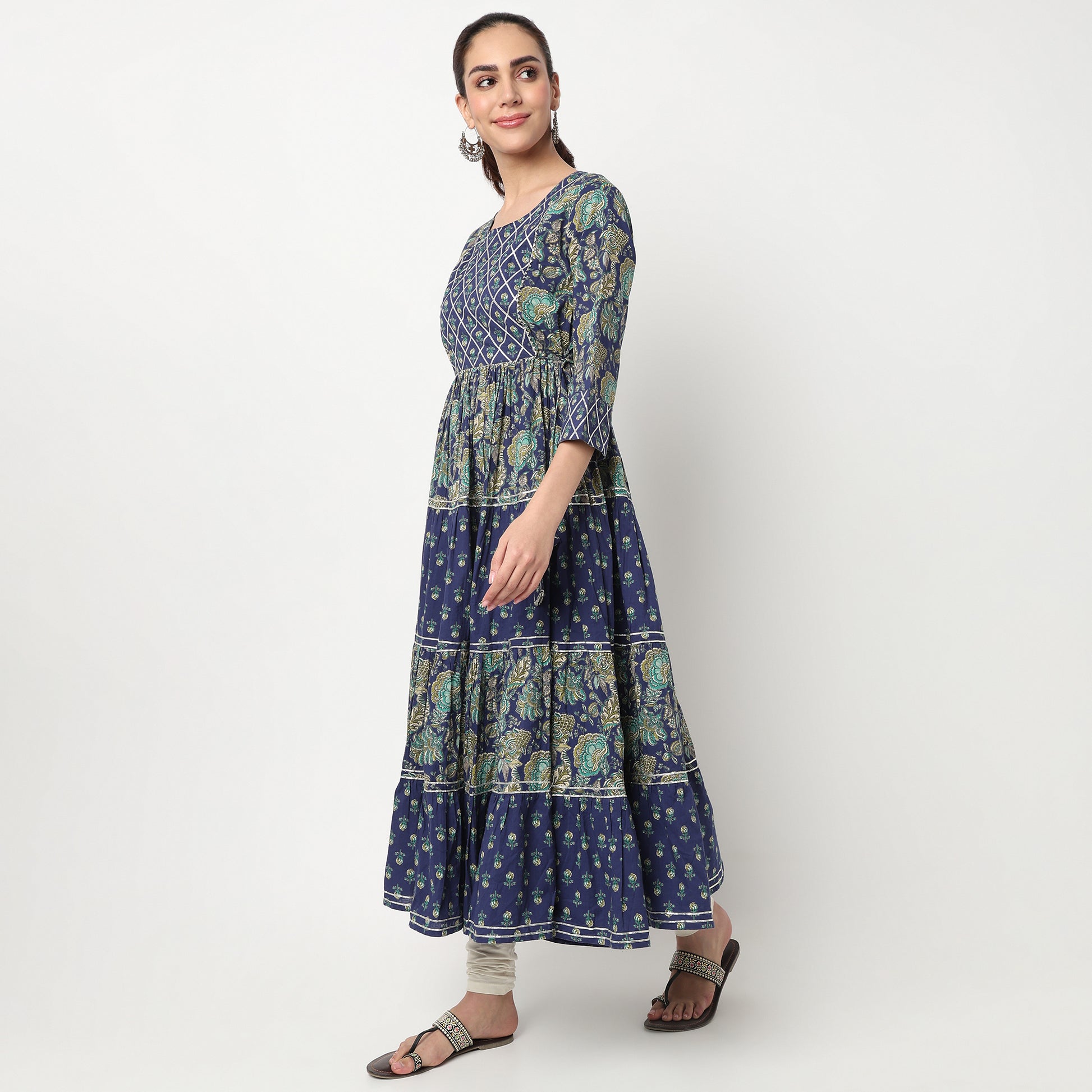 Printed Tired Kurta