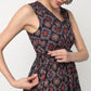 V-Neck Printed Flared Kurta