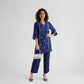Printed V-Neck Straight Kurta