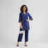 Printed V-Neck Straight Kurta
