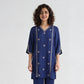 Printed V-Neck Straight Kurta