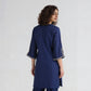 Printed V-Neck Straight Kurta