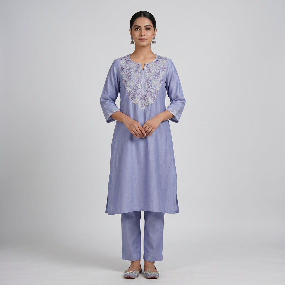 Embroidered Straight Kurta