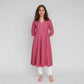 Cotton Printed Three-Fourth Sleeve Kurta