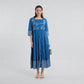 Cotton Printed Tired Jacket Style Kurta