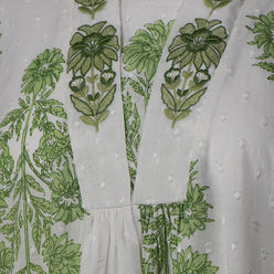 Cotton Printed V-Neck Kurta