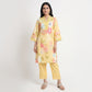 Printed V-Neck Kurta