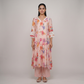 Printed V-Neck Kalidar Kurta