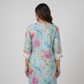 Printed V-Neck Straight Kurta