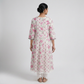 Cotton Printed V-Neck Flared Kurta