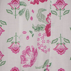 Cotton Printed V-Neck Flared Kurta