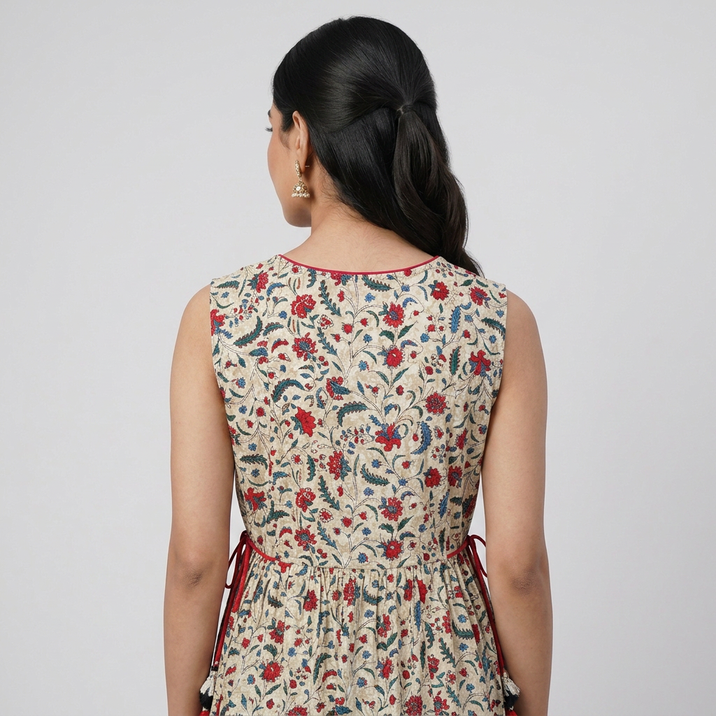 Cotton Printed Flared Kurta