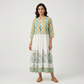Cotton Printed Tiered Dress