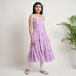 Cotton Printed V-Neck Kurta