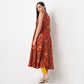 Printed V-Neck Kurta