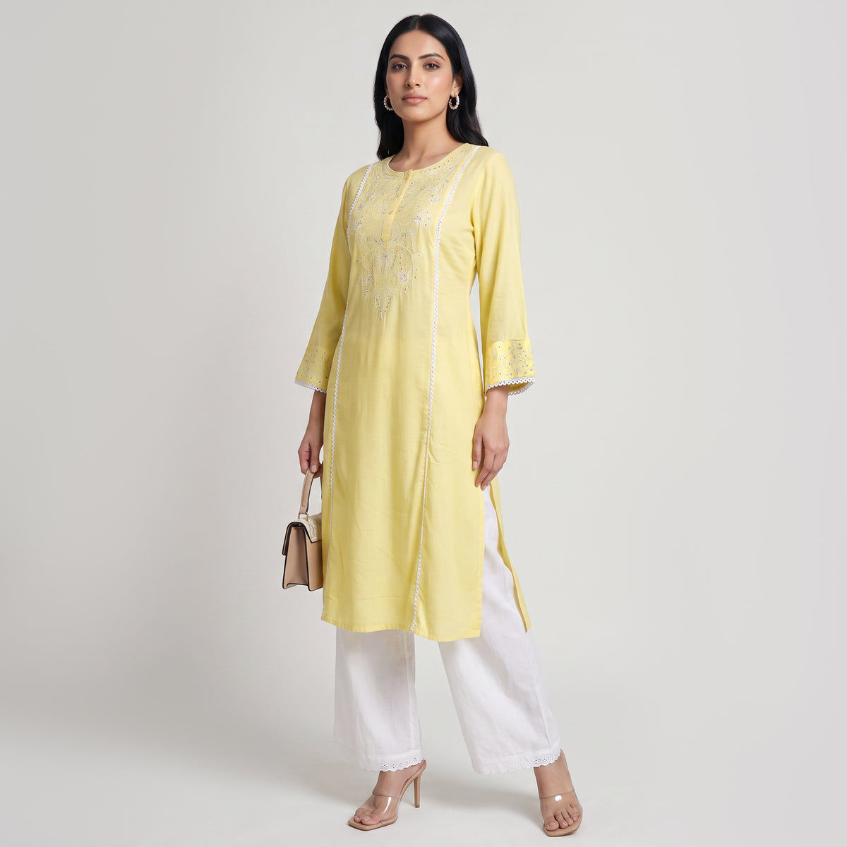 Embroidered Straight Kurta