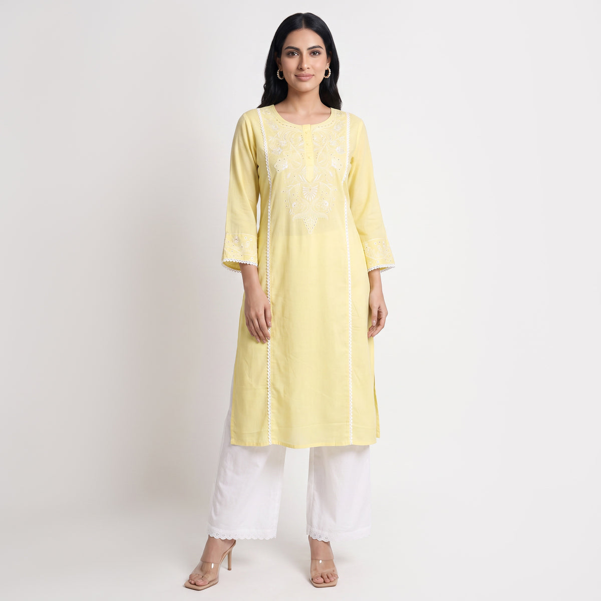 Embroidered Straight Kurta
