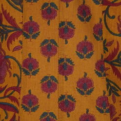 Cotton Printed V-Neck Flared Kurta