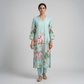 Cotton Printed V-Neck Kurta