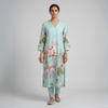 Cotton Printed V-Neck Kurta