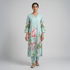 Cotton Printed V-Neck Kurta