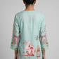Cotton Printed V-Neck Kurta