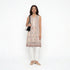 V-Neck Embroidered Kurta