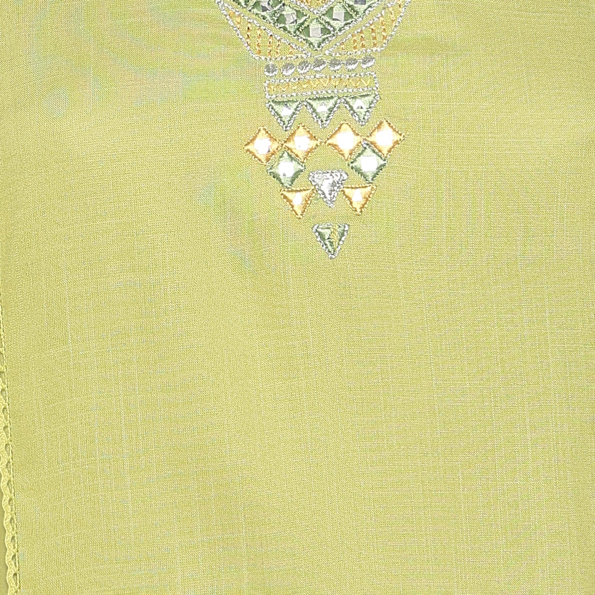 Embroidered V-Neck Kurta