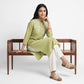 Embroidered Band Neck Kurta