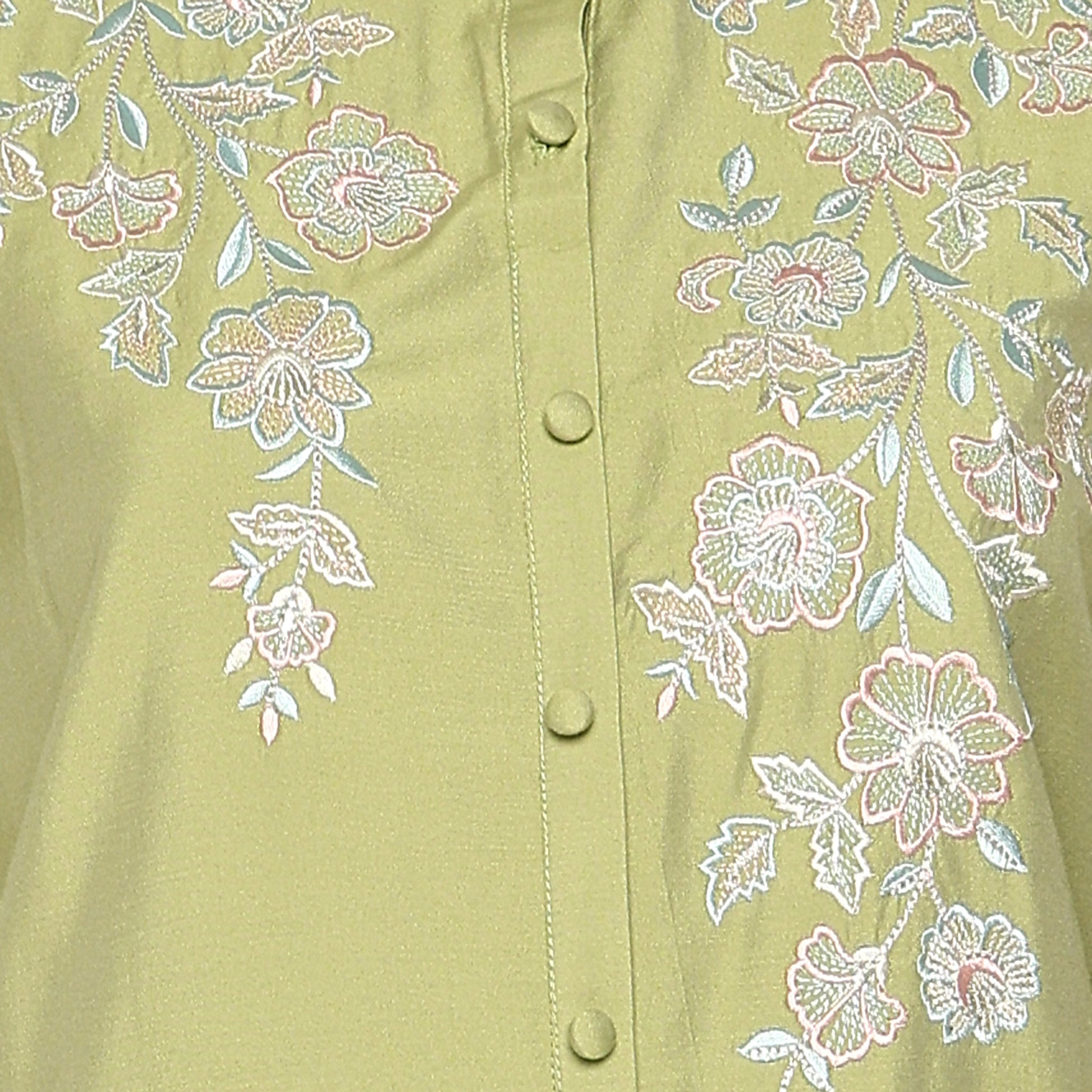 Embroidered Band Neck Kurta