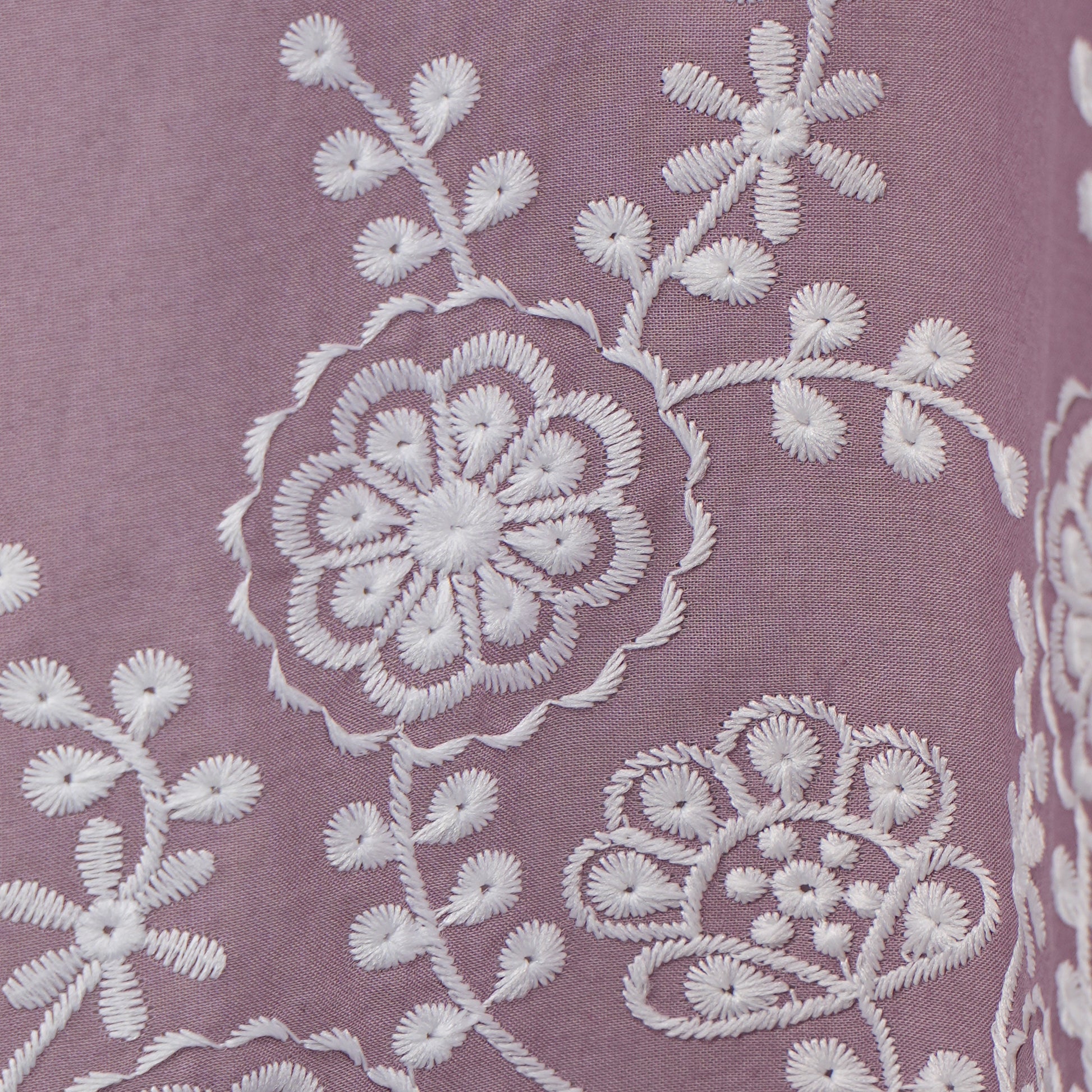 Cotton Embroidered V-Neck Kurta