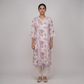 Printed V-Neck Straight Kurta