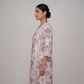 Printed V-Neck Straight Kurta
