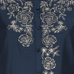 Embroidered Band Neck Kurta