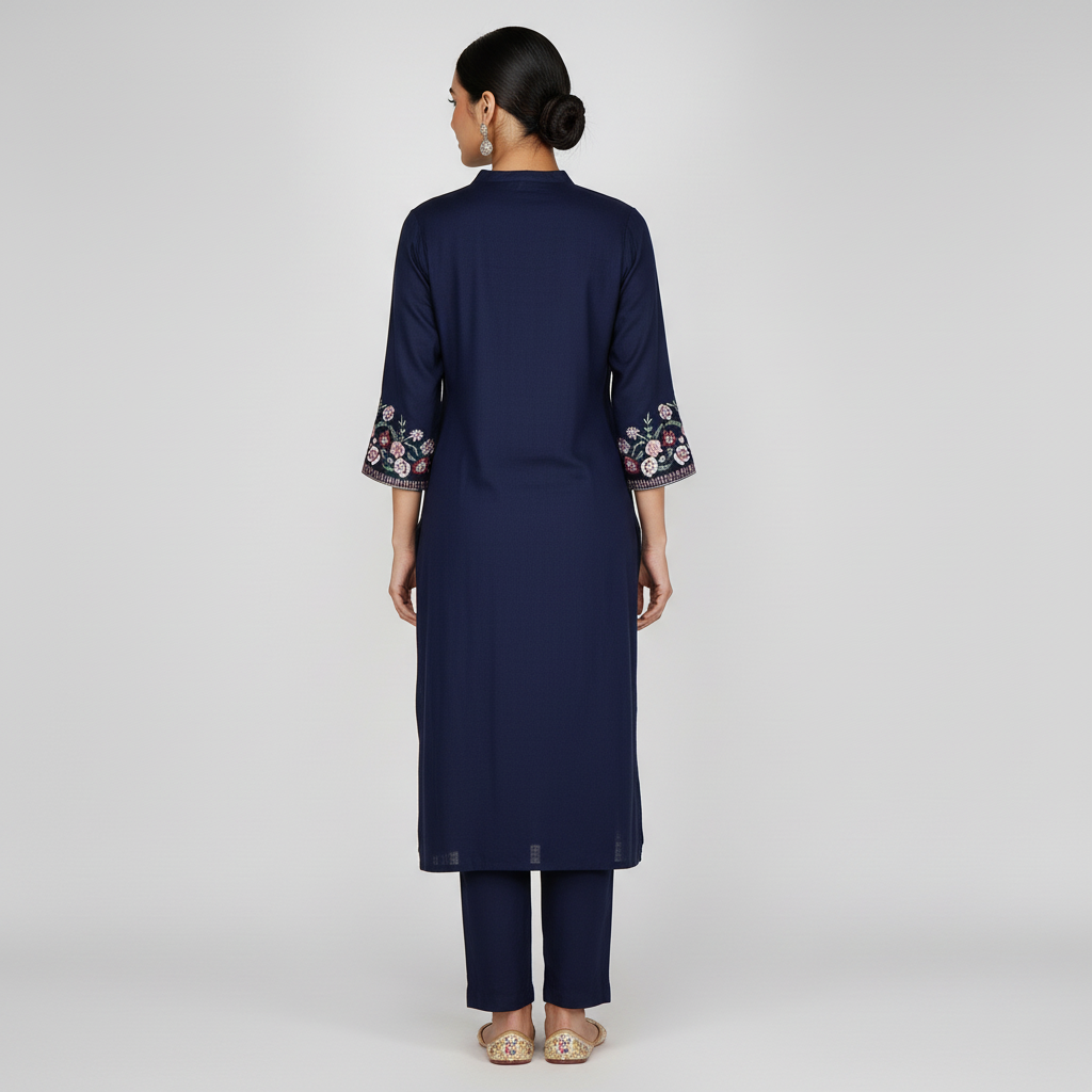 Embroidered Straight Kurta