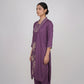 Embroidered V-Neck Straight Kurta