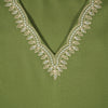 Embroidered V-Neck Straight Kurta